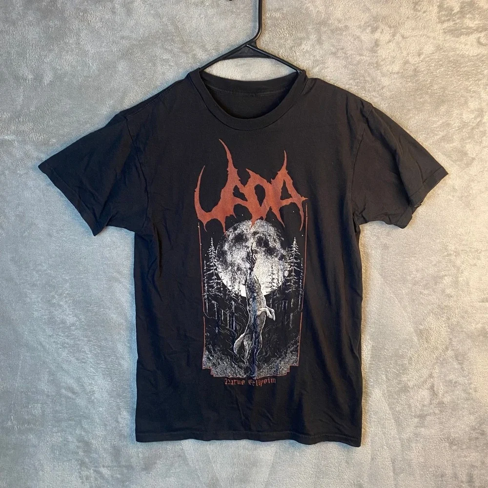 UADA Natus Eclipsim T Shirt Mens Small Black Metal Band Tee Double Sided